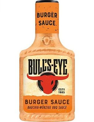BULLS EYE "Burger Sauce" rauchige BBQ Grillsauce 300ml - Varianten 1-6 Stck