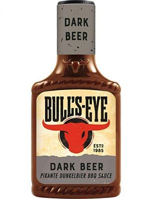 BULLS EYE "Dark Beer" rauchige BBQ Sauce Grillsauce 300ml - Varianten 1-6 Stck