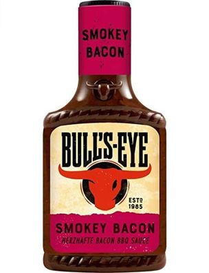 BULLS EYE "Smokey Bacon" rauchige BBQ Grillsauce 300ml - Varianten 1-6 Stck