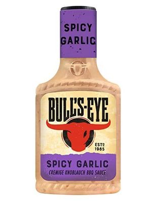 BULLS EYE "Spicy Garlic" BBQ Sauce Grillsauce 300ml - Varianten 1-6 Stck