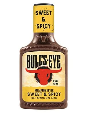 BULLS EYE "Sweet & Spice" Rauchige BBQ Grillsauce 300ml - Varianten 1-6 Stck