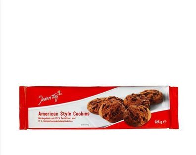Cookies Mürbegebäck American Style mit 29% Zartbitter- und 11% Vol - 3 Varianten