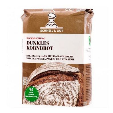 Backmischung für Dunkles Kornbrot Vegan - 1kg