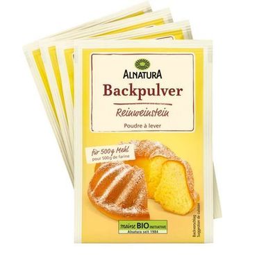 Backpulver Weinstein/ Cream of Tartar Bio Alnatura 72 g - 4 Varianten/ Stückz