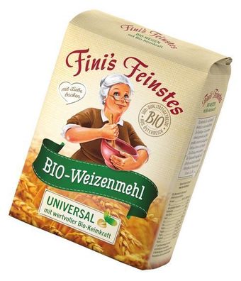 Bio Weizenmehl mit wertvoller Keimkraft - Fini´s Feinstes Österre - 1kg