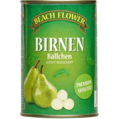 Birnenbällchen aus Birnen Getränke Cocktails von Hellriegel oder Beach Flower 425g