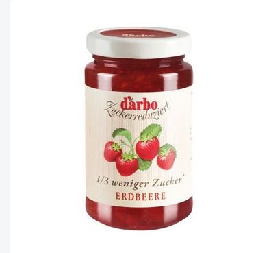 Darbo Erdbeere 1/3 weniger Zucker, Marmelade, Konfitüre 250g - 3 Varianten