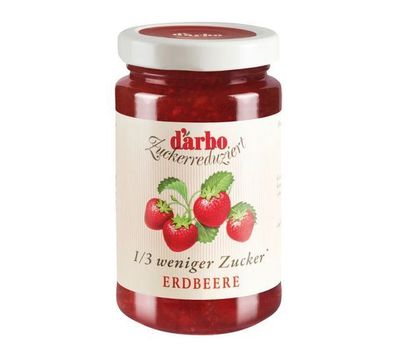 Darbo Erdbeere Marmelade, Konfitüre 1/3 weniger Zucker, 250g - 3 Varianten