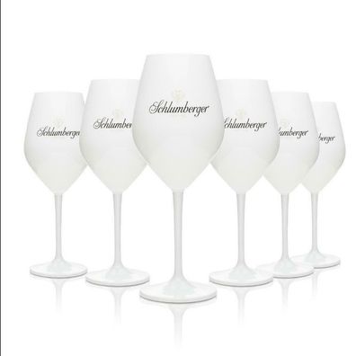 6 Stck. Schlumberger Sekt Glas Weiß (On Ice) Sekt-Weinglas von Ritzenhoff