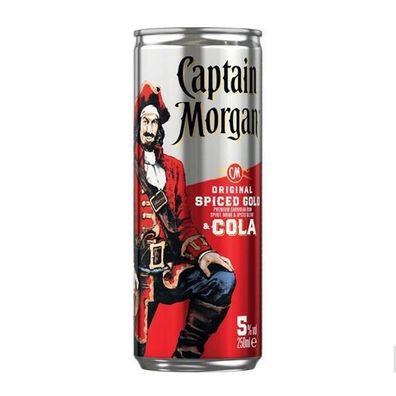 Captain Morgen Spirituose auf Rum-Basis (28,5%), mit Gewürzen und koffein 0,25l