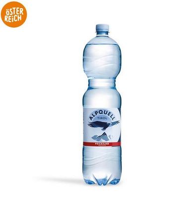 Alpquell Mineralwasser Prickelnd 1,0L - Mineralwasser aus Tirol - 3 Varianten