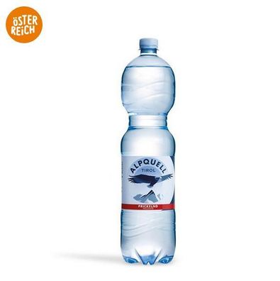 Alpquell Mineralwasser Prickelnd 1,5L Mineralwasser aus Tirol - 3 Varianten