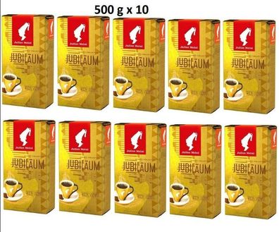 Julius Meinl Kaffee Jubiläum ganze Bohne 10 Packungen a 500g AKTION Paket -5 KG