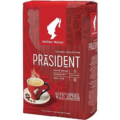 Julius Meinl Kaffee Präsident ganze Bohne 500 g