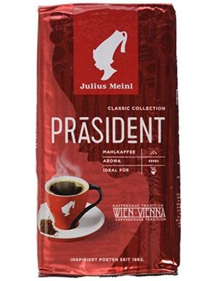 Julius Meinl Kaffee Präsident gemahlen 500 g - 4 Varianten 1 bis 6 Packungen