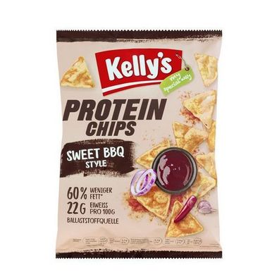 Kelly's Proteinchips Sweet Ribs Style mit Rapsöl 70 g 3 Varianten