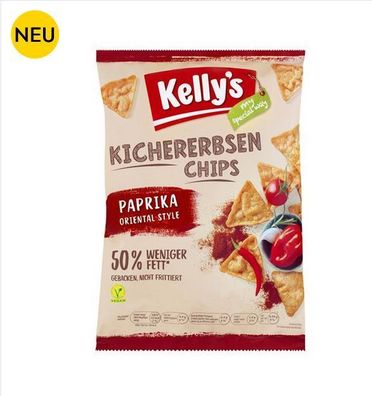 Kelly´s Kickerbsen Chips Paprika Syle Vegan mit Rapsöl 70 g 3 Varianten