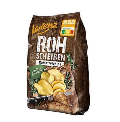 Lorenz Rohscheiben Kartoffelchips Rosmarin im Kessel geröstet 120g - 3 Varianten