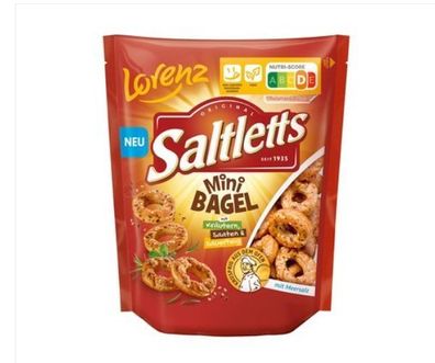 Lorenz Saltletts Mini Bagel knuspriges Sauerteig-Gebäck mit Saaten 100g Vegan