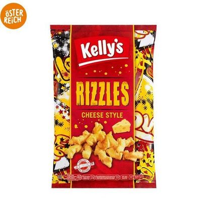 Maissnack mit Käsegeschmack Kelly's Rizzles Cheese Style 7ogr - 5 Stückzahlen