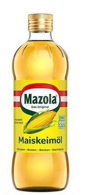 Mazola Maiskeimöl 500 ml ohne Gentechnik hergestellt - 0,50l - 3 Stückzahlen