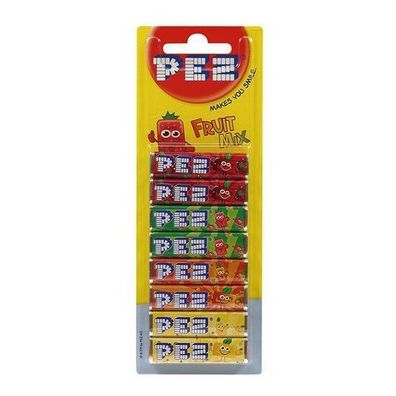 PEZ-Fruchtmischungsbonbons Orange, Erdbeere, Zitrone und Kirsche - 3 Varianten