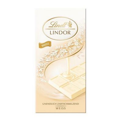 Lindt Lindor Tafel Weiss-Chocolade je 100g