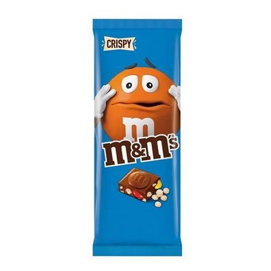 M & M Schokolade TAFEL Milchschokolade mit M&M´s Minis und Getreide-Crispy