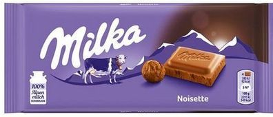 Milka Noisette Schokolade Zartschmelzende Alpenmilch Schokolade mit 4 Varianten