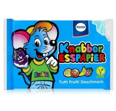 Küchle Knabber Esspapier blau Tutti Frutti Geschmack Essoblaten 25g x 3 - 3 Stückzahl