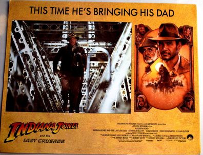 Indiana Jones Last Crusade Harrison Ford KINO Aushangfoto UK Kino