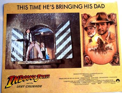 Indiana Jones Last Crusade Harrison Ford KINO Aushangfoto UK Kino Motive 4