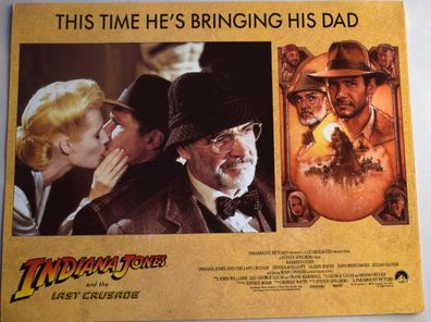 Indiana Jones Last Crusade Harrison Ford KINO Aushangfoto UK Kino Motive 6