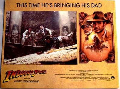Indiana Jones Last Crusade Harrison Ford KINO Aushangfoto UK Kino Motive 8