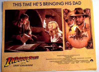 Indiana Jones Last Crusade Harrison Ford KINO Aushangfoto UK Kino Motive 9