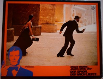 James Bond Roger Moore Der Spion der mich Liebte Kinoaushangfoto 30x24cm 2