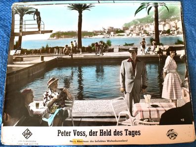 Peter Voss, der Held des Tages O.W. Fischer Kinoaushangfoto 30x24cm 4