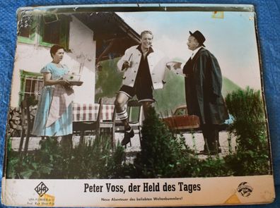 Peter Voss, der Held des Tages O.W. Fischer Kinoaushangfoto 30x24cm 5