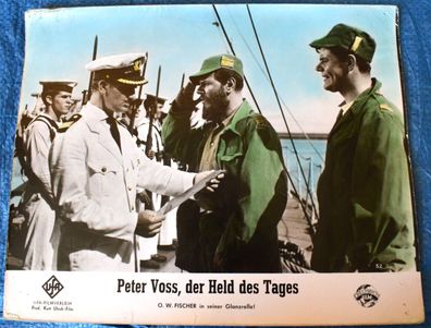 Peter Voss, der Held des Tages O.W. Fischer Kinoaushangfoto 30x24cm 8