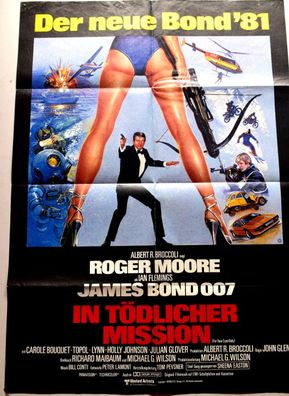 In tödlicher Mission James Bond 007 Filmposter A 1 Kinoplakat - ca. 60 x 84cm