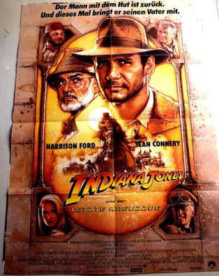 Indiana Jones und der letzte Kreuzzug Original Deutsches Kinoplakat 42x30cm 2