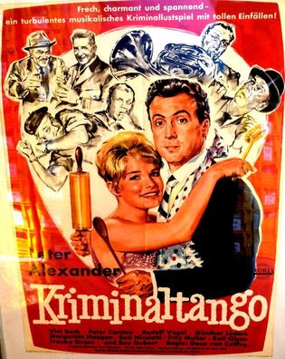 Kriminaltango Peter Alexander Filmposter A 1 Original Kinoplakat 60/84