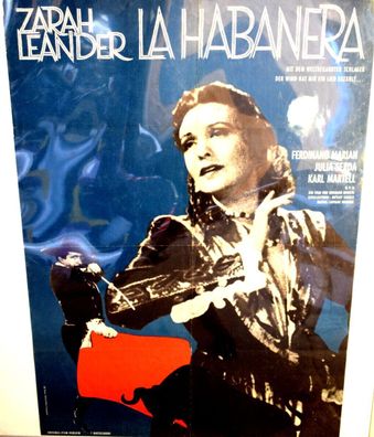 La Habanera Zarah Leander A1 84 x 60cm Original Kinoplakat