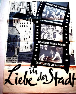 Liebe in der Stadt Federico Fellini Filmposter A 1 Original Kinoplakat 60/84