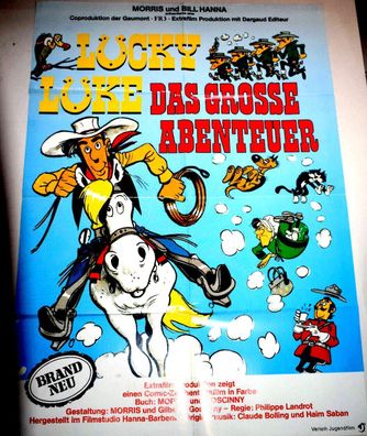 Lucky Luke Das grosse Abenteuer Filmposter A 1 Original Kinoplakat 60/84