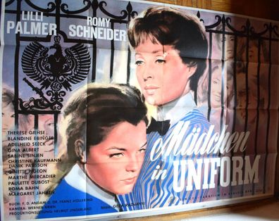 Mädchen in Uniform Romy Schneider/ Lilli Palmer Original Kinoplakat A0 113 x 83cm