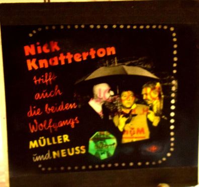 Nick Knatterton Karl Lieffen Original Kino-Dia / Film-Dia / Diacolor /