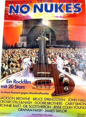 No Nukes Bruce Springsteen Jackson Browne 84 x 60cm Original Kinoplakat