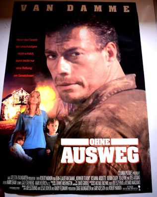 Ohne Ausweg Jean Claude Van Damme Filmposter A 1 Original Kinoplakat 60/84