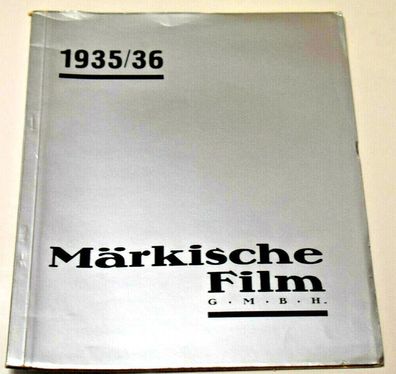 Märkische FILM Verleihkatalog mit Inhaltsverzeichnis der Produktion von 1935/36